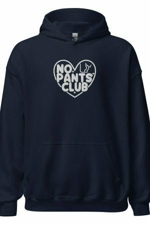 Y2K Aesthetic Heart Embroidered Hoodie - Trendy Streetwear Sweatshirt