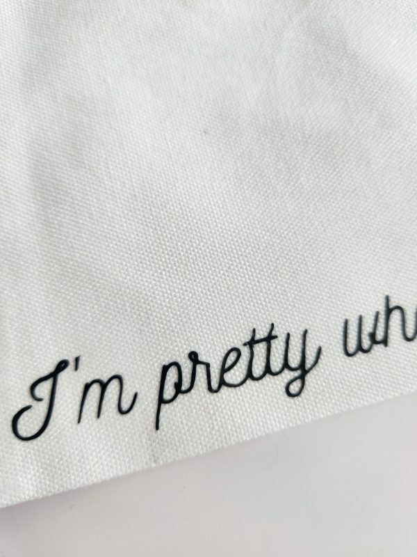 Y2K Aesthetic Lana Quotes Coquette Makeup Bag - Small Organic Cotton Cosmetic Toiletry Case