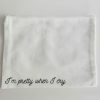 Y2K Aesthetic Lana Quotes Coquette Makeup Bag - Small Organic Cotton Cosmetic Toiletry Case