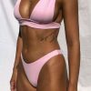 Y2K Aesthetic Light Pink Cheeky Bikini Bottom