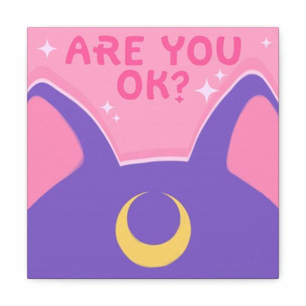 Y2K Aesthetic Luna Wall Art: Mental Health Cat Poster, Menhera & Kawaii Streetwear