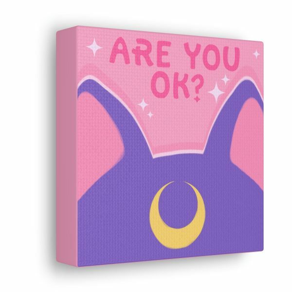 Y2K Aesthetic Luna Wall Art: Mental Health Cat Poster, Menhera & Kawaii Streetwear