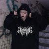 Y2K Aesthetic Oversized Hoodie Gothic Sweatshirt Harajuku Style Sweater