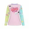 Y2K Aesthetic Pastel Goth Long Sleeve Shirt - Pastel Rainbow Streetwear