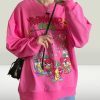 Y2K Aesthetic Strawberry Jam Pullover Sweatshirt