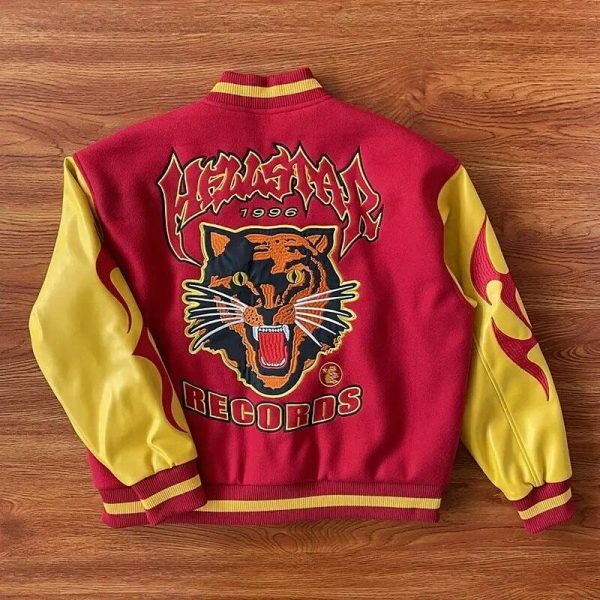 Y2K American Lion Embroidered Streetwear Bomber Jacket