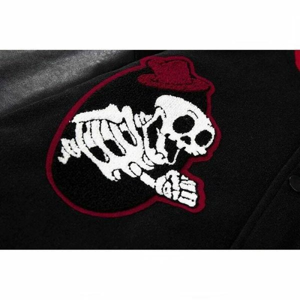 Y2K American Skull Patchwork Streetwear Jacket