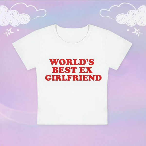 Y2K Angel Baby Ex Girlfriend Crop Top - Slogan Tee for Baddie Style