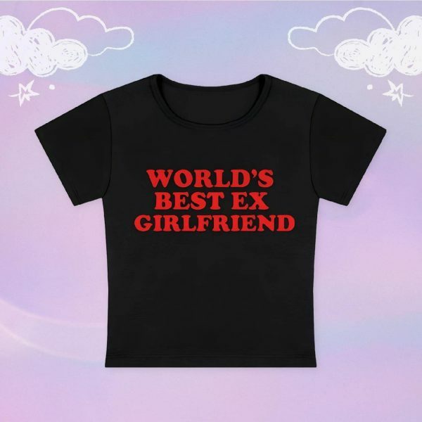 Y2K Angel Baby Ex Girlfriend Crop Top - Slogan Tee for Baddie Style