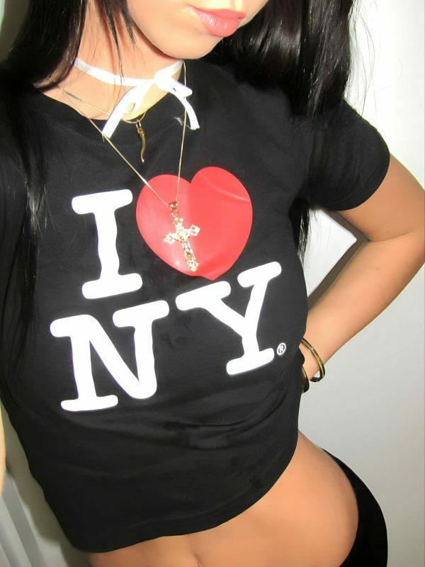 Y2K Angel Baby I Heart NY Crop Top - Custom Love Shirt 90s 2000s New York