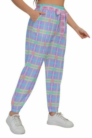 Y2K Animal Crossing Peach Pants for Gamer Girls