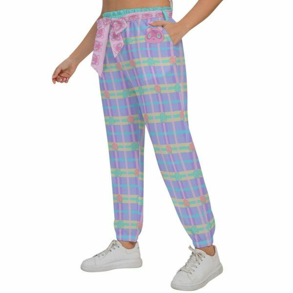 Y2K Animal Crossing Peach Pants for Gamer Girls