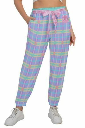 Y2K Animal Crossing Peach Pants for Gamer Girls