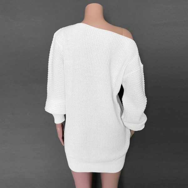 Y2K Balloon Sleeve Knit Mini Dress | Women's Streetwear Fashion