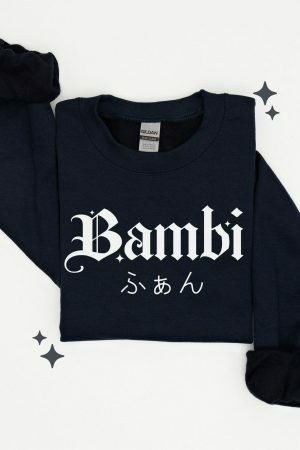 Y2K Bambi Sweatshirt - Streetwear Japanese Gothic Gamer Aesthetic