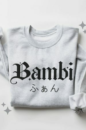 Y2K Bambi Sweatshirt - Streetwear Japanese Gothic Gamer Aesthetic