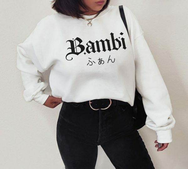 Y2K Bambi Sweatshirt - Streetwear Japanese Gothic Gamer Aesthetic