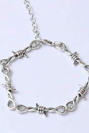 Y2K Barbed Wire Stainless Steel Jewelry Set