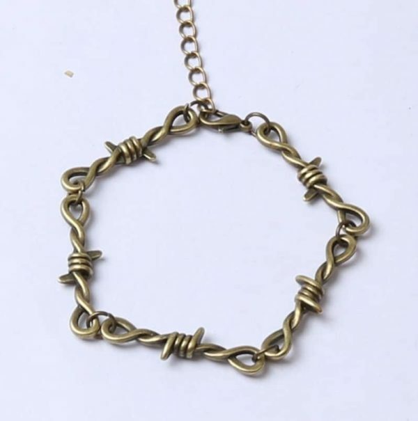 Y2K Barbed Wire Stainless Steel Jewelry Set