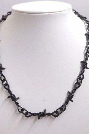 Y2K Barbed Wire Stainless Steel Jewelry Set