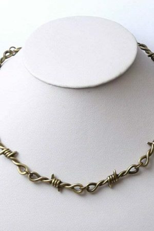 Y2K Barbed Wire Stainless Steel Jewelry Set