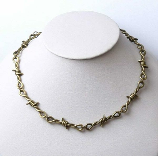 Y2K Barbed Wire Stainless Steel Jewelry Set