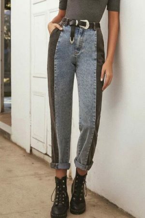 Y2K Blue Custom Made Street Style Women's Jeans - Sexy Lolita Aesthetic