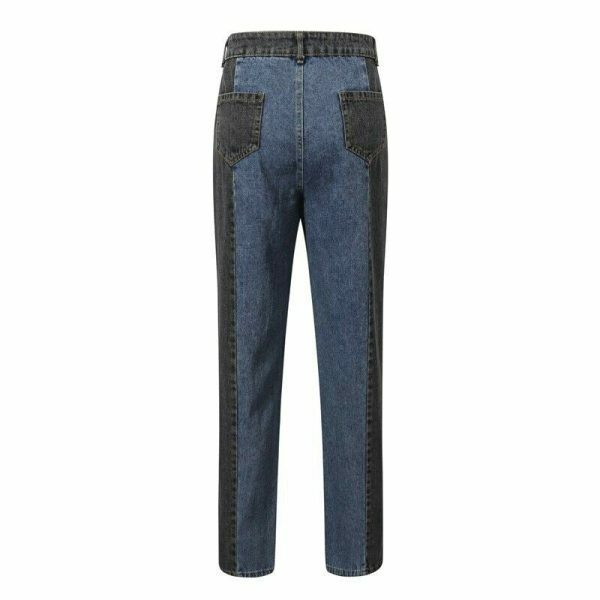 Y2K Blue Custom Made Street Style Women's Jeans - Sexy Lolita Aesthetic