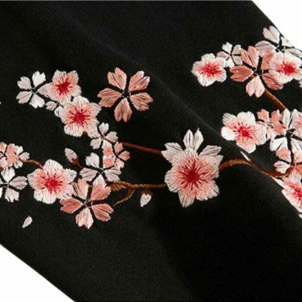 Y2K Butterfly Embroidery Cherry Blossom Hoodie