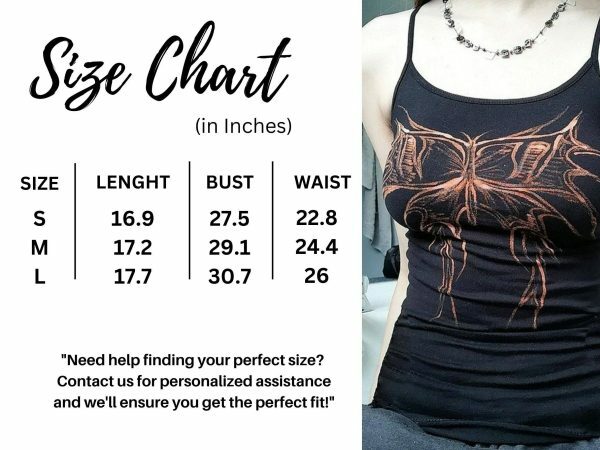 Y2K Butterfly Graphic Sleeveless Camisole - Women's Streetwear Fashion