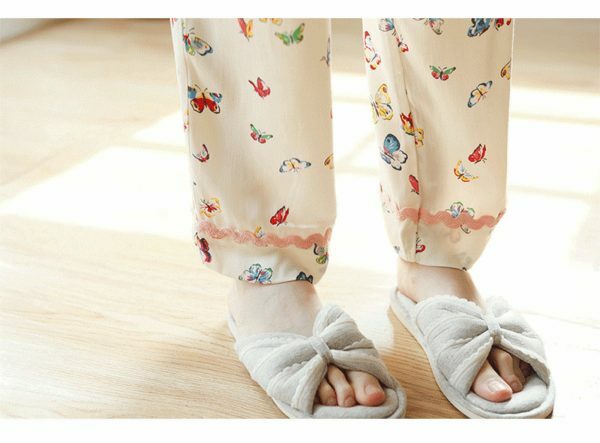 Y2K Butterfly Print Pajama Set | Long-Sleeve Lounge Suit