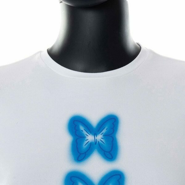 Y2K Butterfly Print Short Sleeve Streetwear T-Shirt