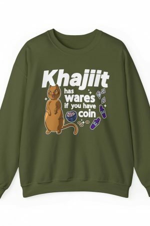 Y2K Cat Merchant Sweatshirt for Trendy Gamers and Best Friends