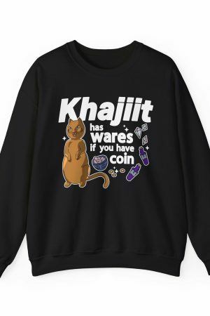 Y2K Cat Merchant Sweatshirt for Trendy Gamers and Best Friends