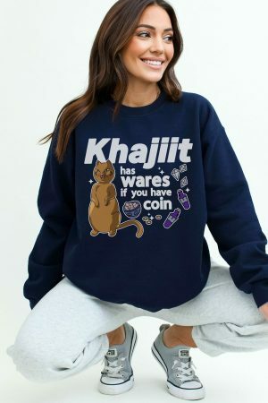 Y2K Cat Merchant Sweatshirt for Trendy Gamers and Best Friends