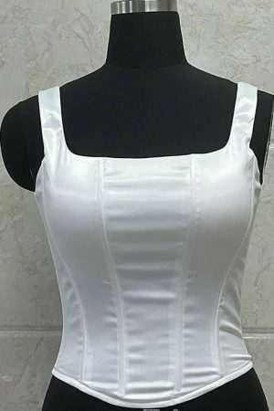 Y2K Charlotte Streetwear Bustier Corset Top