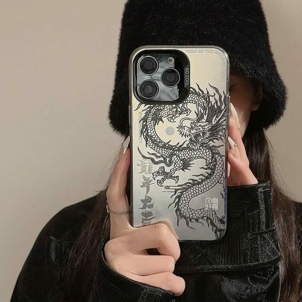 Y2K Chinese Dragon Streetwear iPhone Case