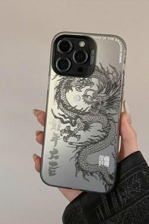 Y2K Chinese Dragon Streetwear iPhone Case