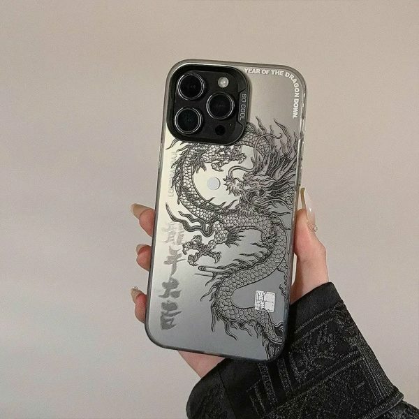 Y2K Chinese Dragon Streetwear iPhone Case