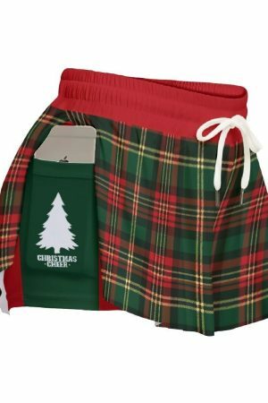 Y2K Christmas Cheer Flowy Ladies Shorts