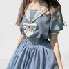 Y2K Color-Block College Style Skirt Dress for Women