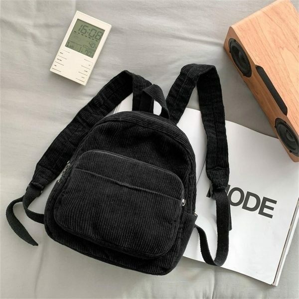 Y2K Corduroy Mini Backpack | Lightweight Streetwear Sling Bag