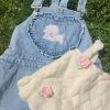 Y2K Cotton Overalls Coquette Aesthetic Cottagecore Lolita Jeans Kawaii Fashion Women's Teen Clothing Mia