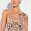 Y2K Crystal Body Chain for Women - Adjustable Nightclub Backless Bra - Streetwear Festival Jewelry