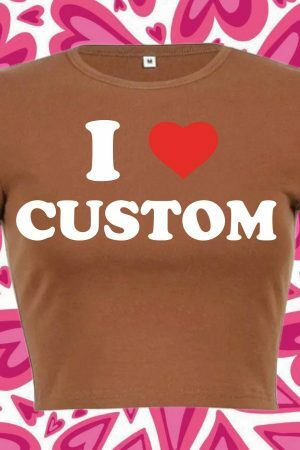 Y2K Custom I Heart Baby Tee, DIY Pedro Pascal Shirt - Gift for Her