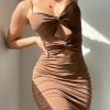 Y2K Cut Out Mini Dress for Women, Seamless Party Night Out Style