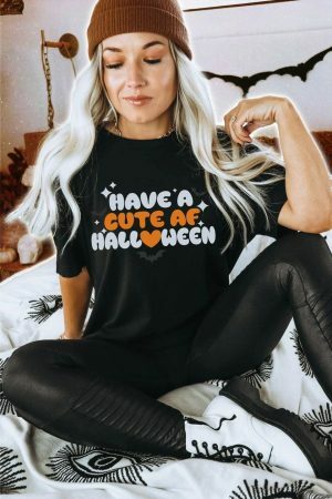 Y2K Cute Halloween Shirt for Best Friend - Spooky Streetwear Gift