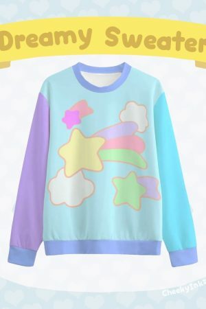 Y2K Dreamy Pastel Gamer Sweatshirt - Streetwear Aesthetic