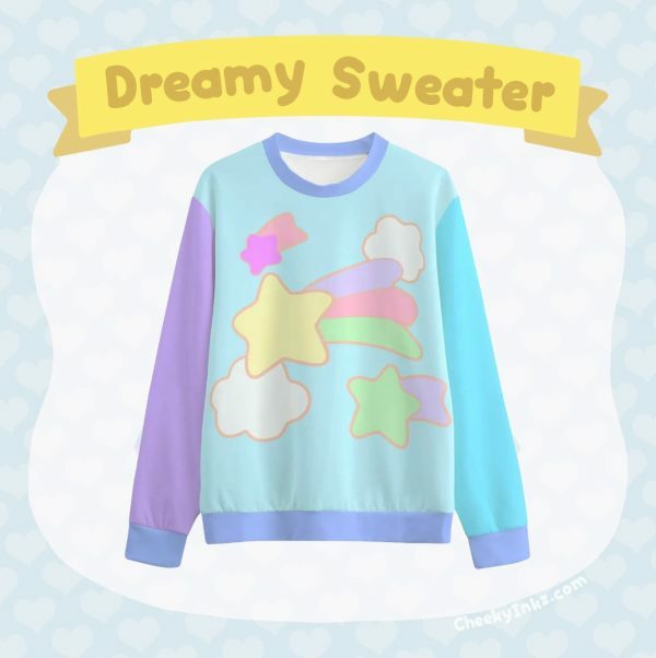 Y2K Dreamy Pastel Gamer Sweatshirt - Streetwear Aesthetic