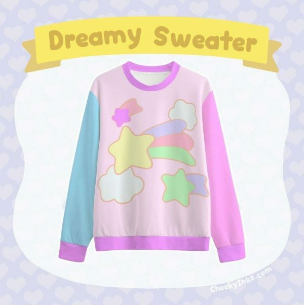 Y2K Dreamy Pastel Gamer Sweatshirt - Streetwear Aesthetic